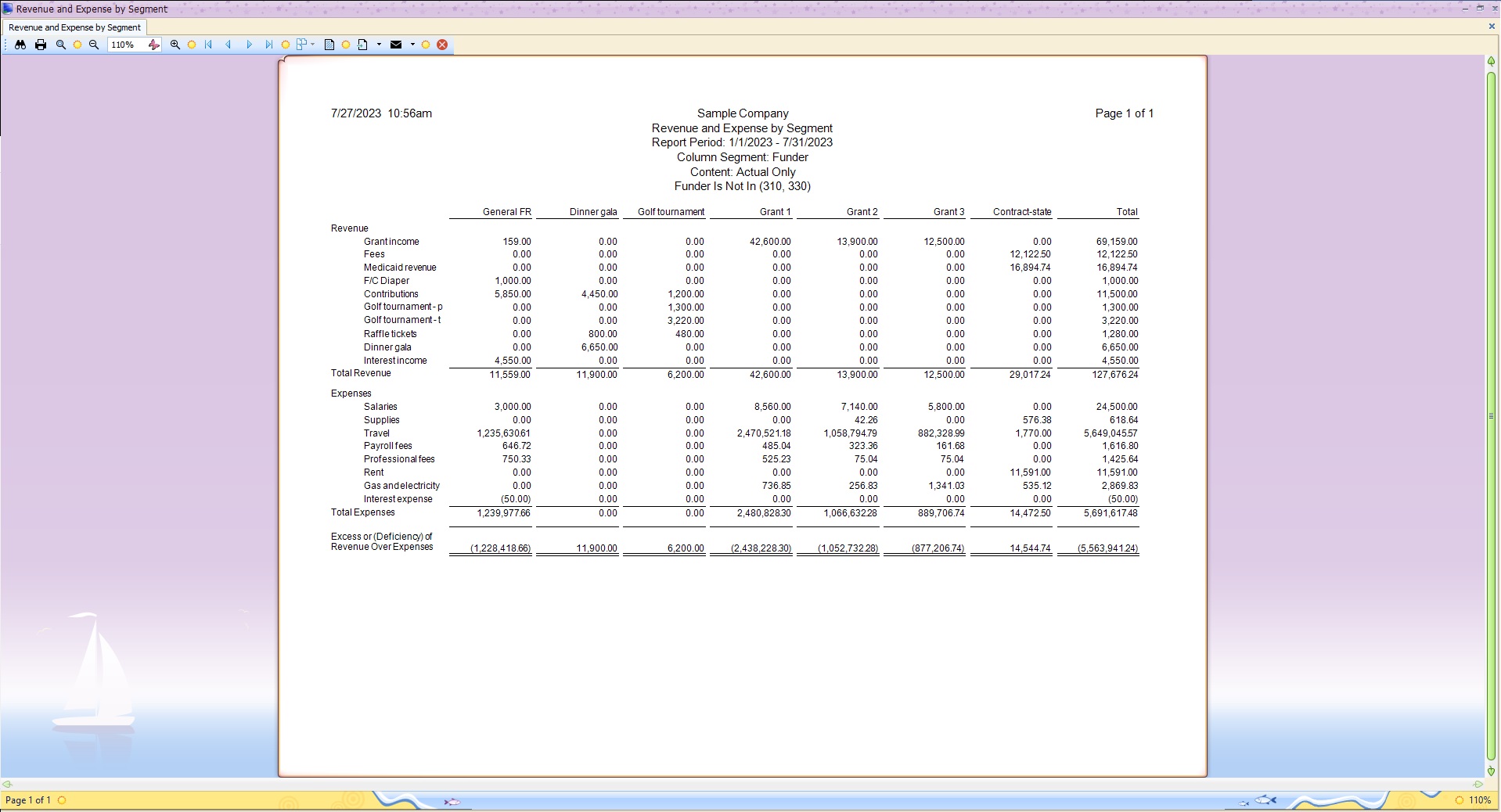 screenshot of Fund EZ